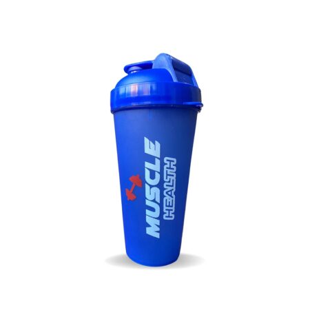 Coqueteleira  Muscle Health 600 ml Azul S/Mola
